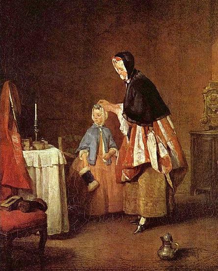 Jean Simeon Chardin Die Morgentoilette oil painting picture